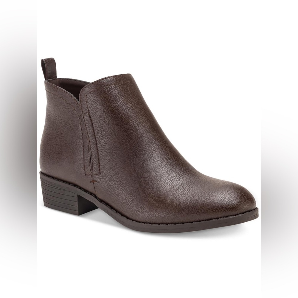 Sun + Stone Brown Ankle Boots